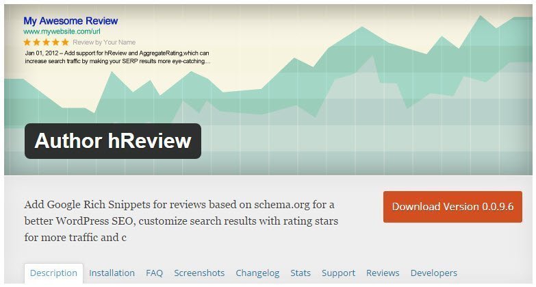 Author hReview plugin review and usage
