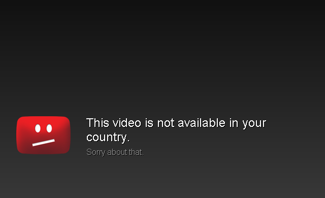 Video is not available in your country error