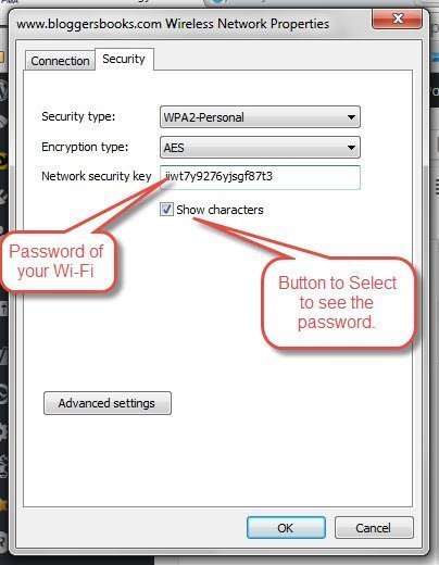 get saved Wi Fi passwords in Windows