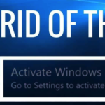remove the activate windows watermark without the product key